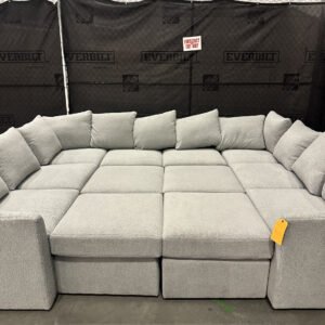 Mitchell Gold + Bob Williams DR Pitt Tailored Sofa W/ Performance Faux Sherling - 65% Off Retail Price